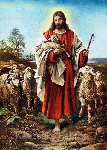 Jésus-Christ avec un agneau
